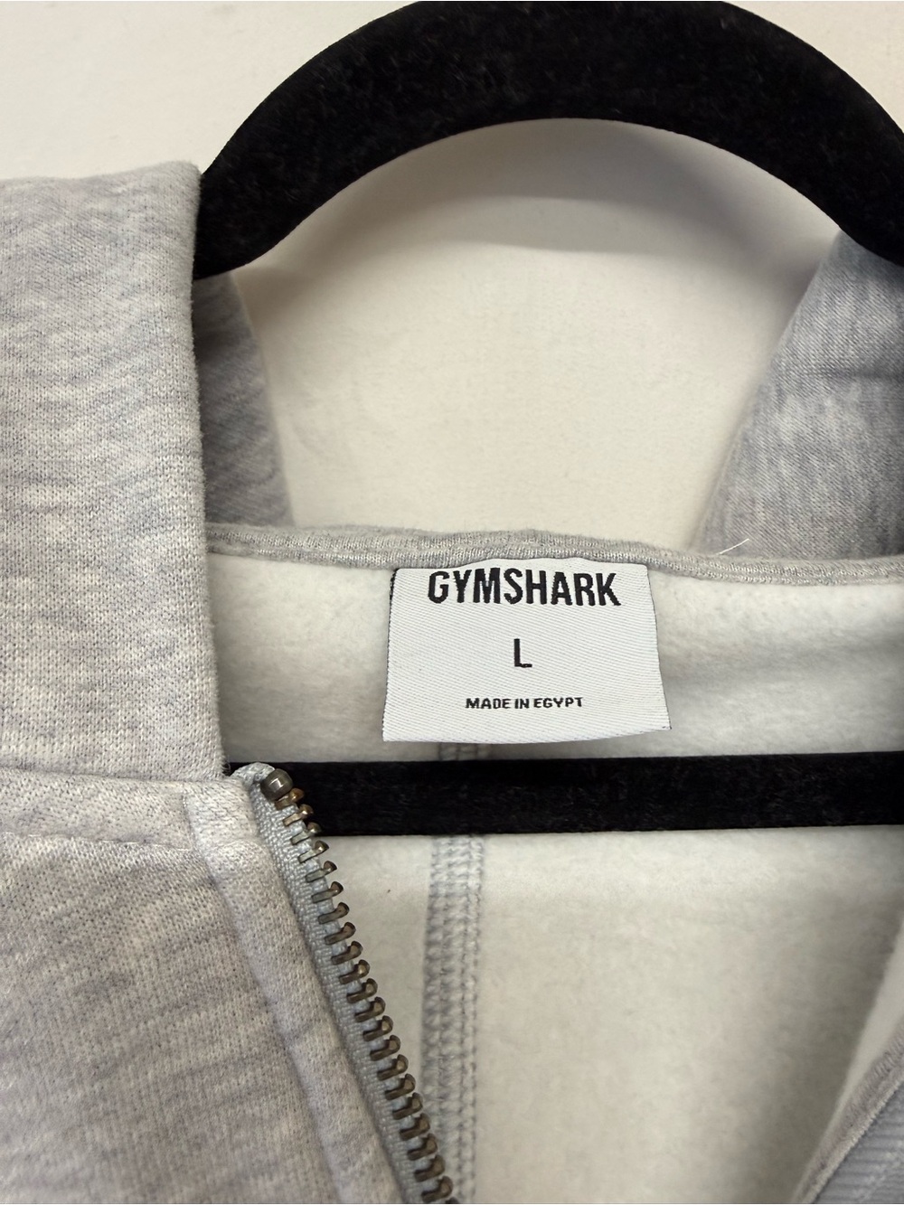 GYMSHARK Women's Cosy Luxe Zip Through Hoodie Size L in Soft Grey Marl - Picture 7 of 9